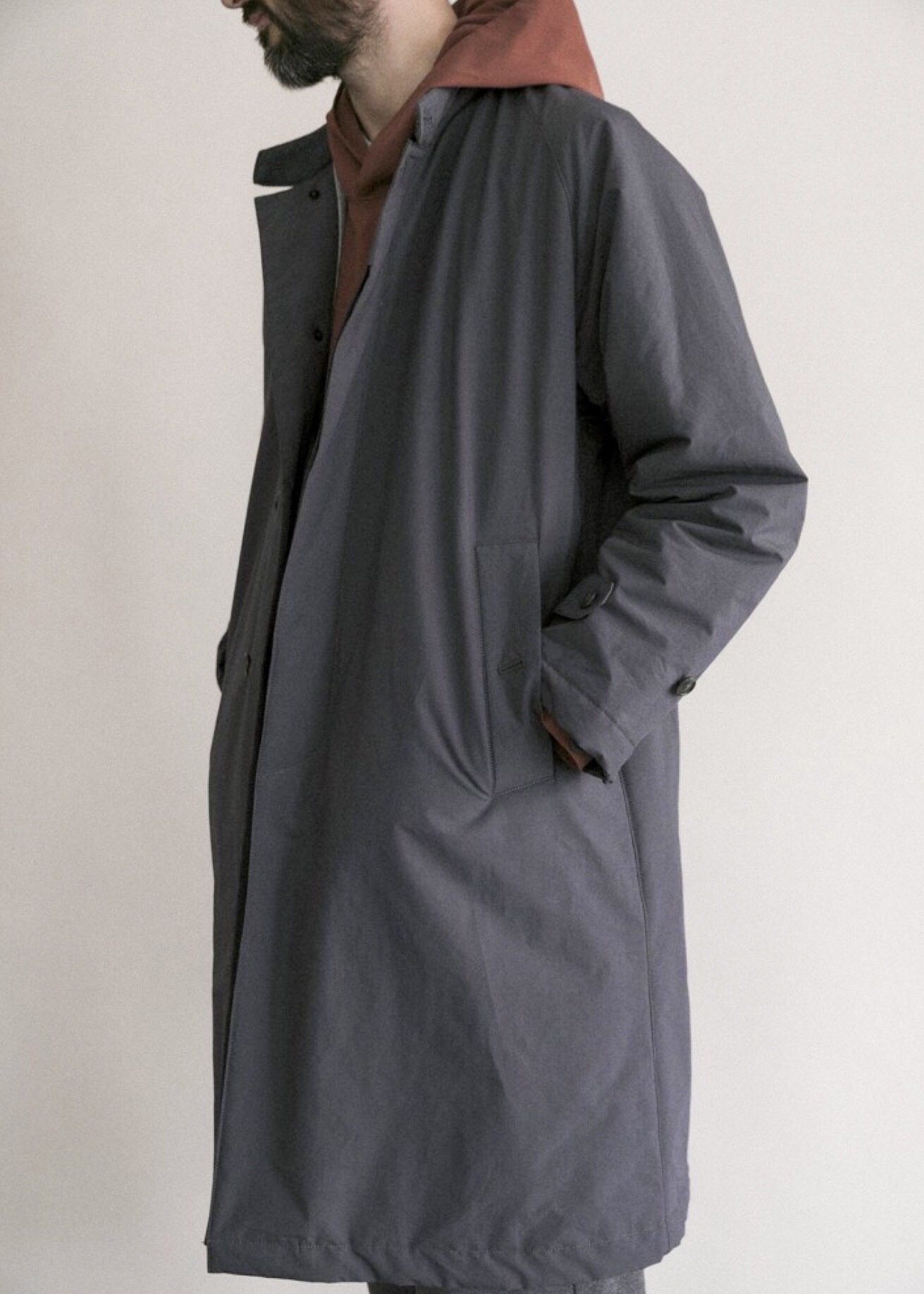 STILL BY HANDのスタンドカラーコート | Fuzzy Clothed