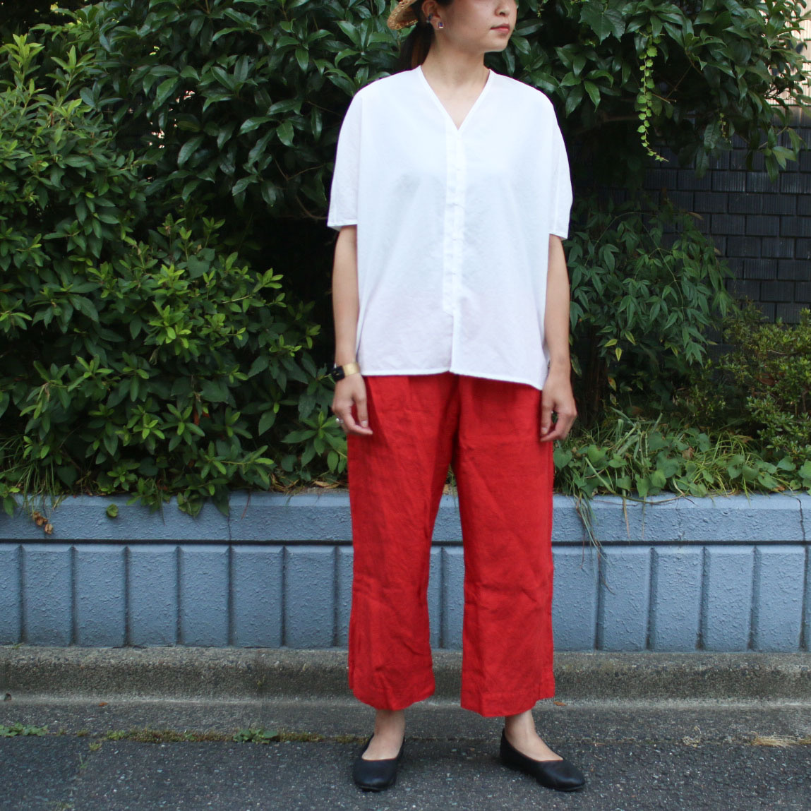 Gauze#_リネンアトリエパンツ | Fuzzy Clothed