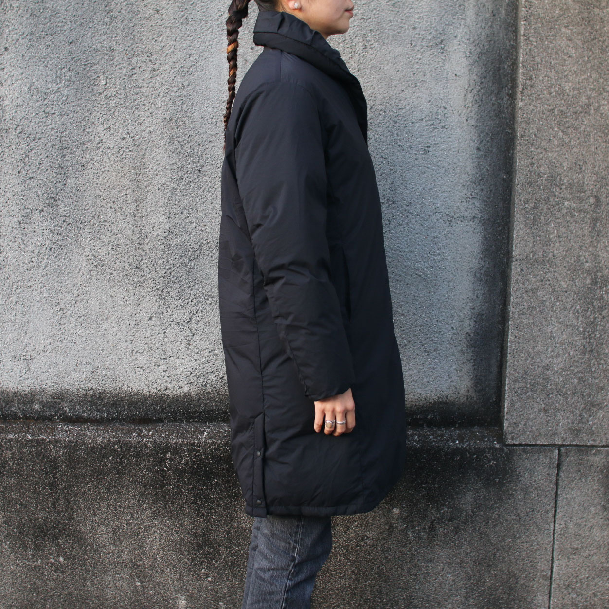 未使用タグ付き✨NANGA ショールカラー ダウンコート ブラック 0サイズ NANGA ナンガ ダウン ダウンジャケット ショールカラーダウン